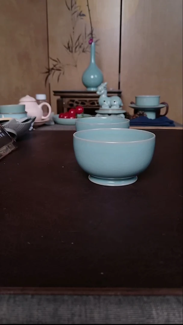 摆件瓷汝窑罗汉碗