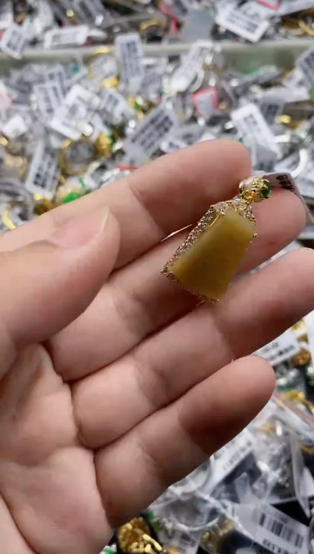翡翠戒指银S925镶嵌444     8