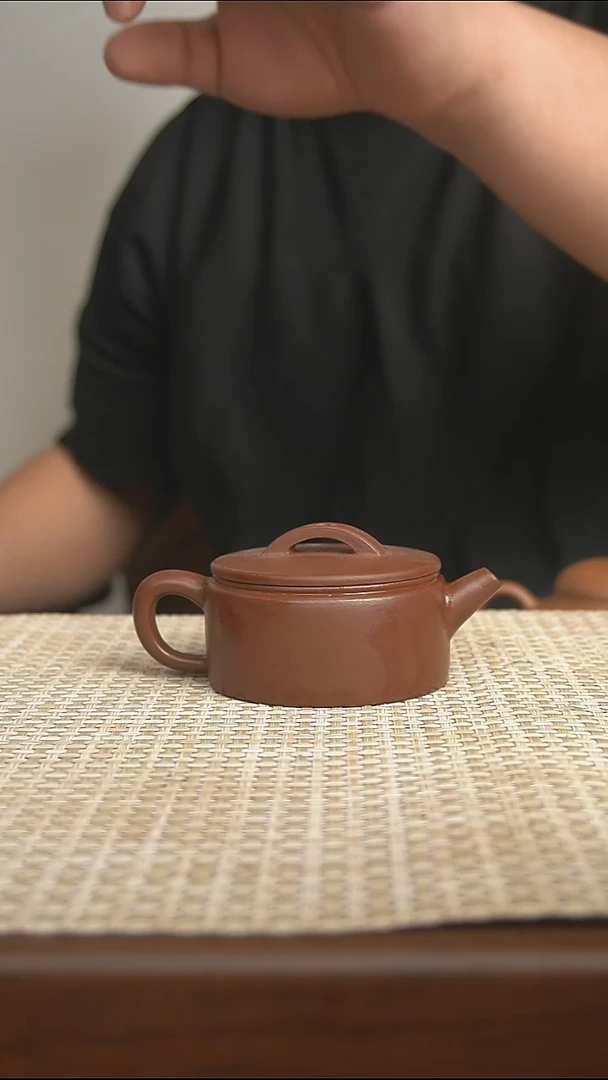 茶壶紫砂 宜兴紫砂壶精工半手紫泥汉瓦