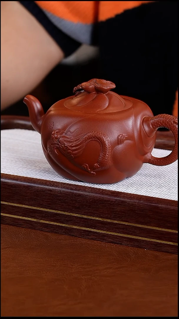 茶壶紫砂范君华混四方云红壶朱泥大红袍