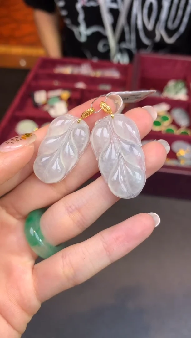 翡翠18K金镶嵌颈饰7004279/2908/多样性发/1件