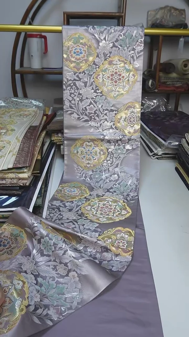 织绣50西阵织六通宝相花