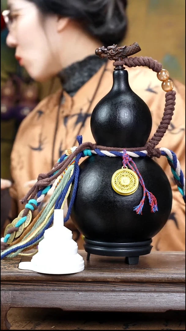 XA077藏绳款大漆酒葫芦（现货现发）+小手捏