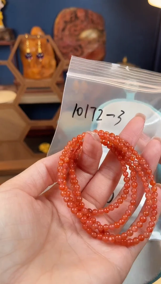 未镶嵌手串南红玛瑙清**雨，10172-3