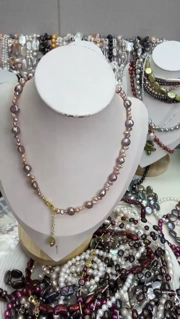 颈饰银S925镶嵌淡水珍珠1