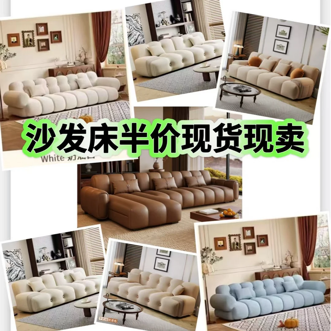 沙发床现货现卖轻奢家用客厅北欧简约折叠沙发床布艺两用沙发