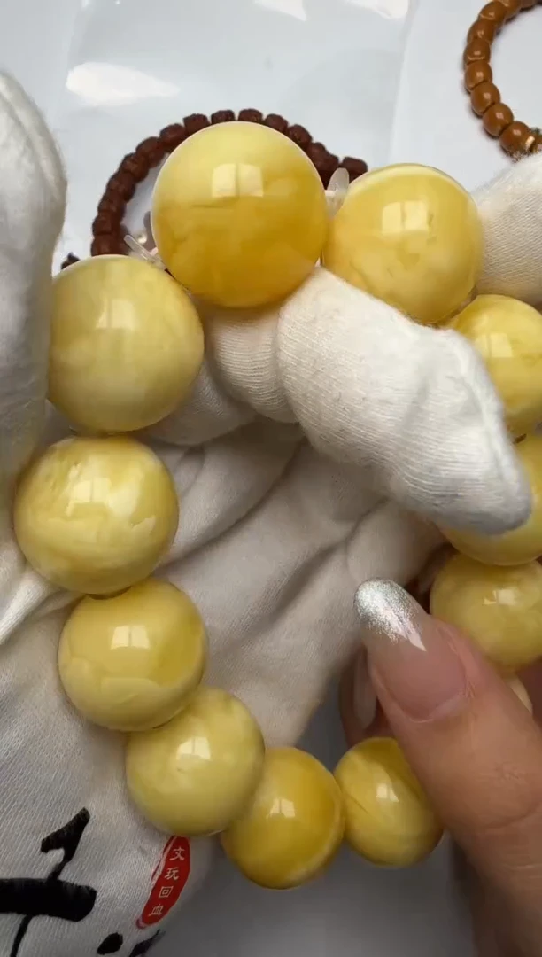 未镶嵌蜜蜡手串蜜蜡手串