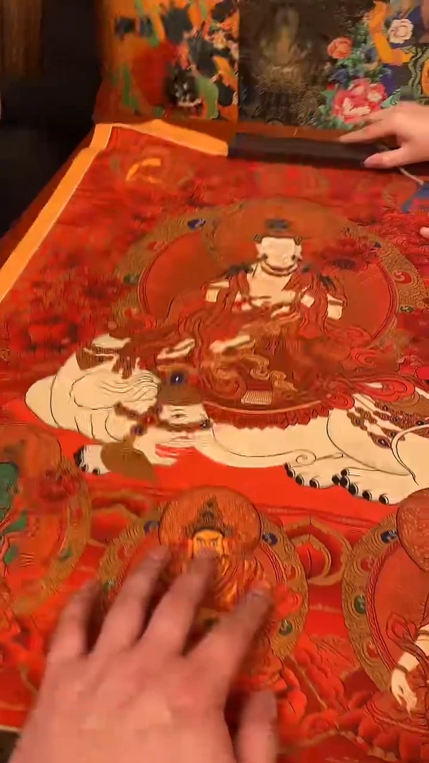 装裱画精美唐卡tk16172