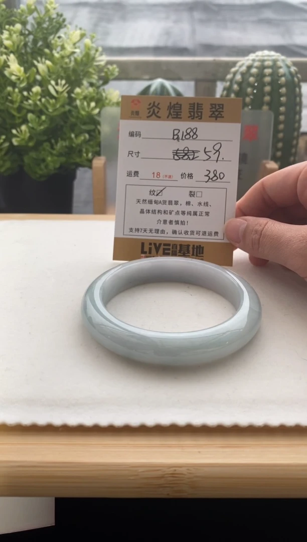 未镶嵌手镯翡翠59.4圈口 编码B188