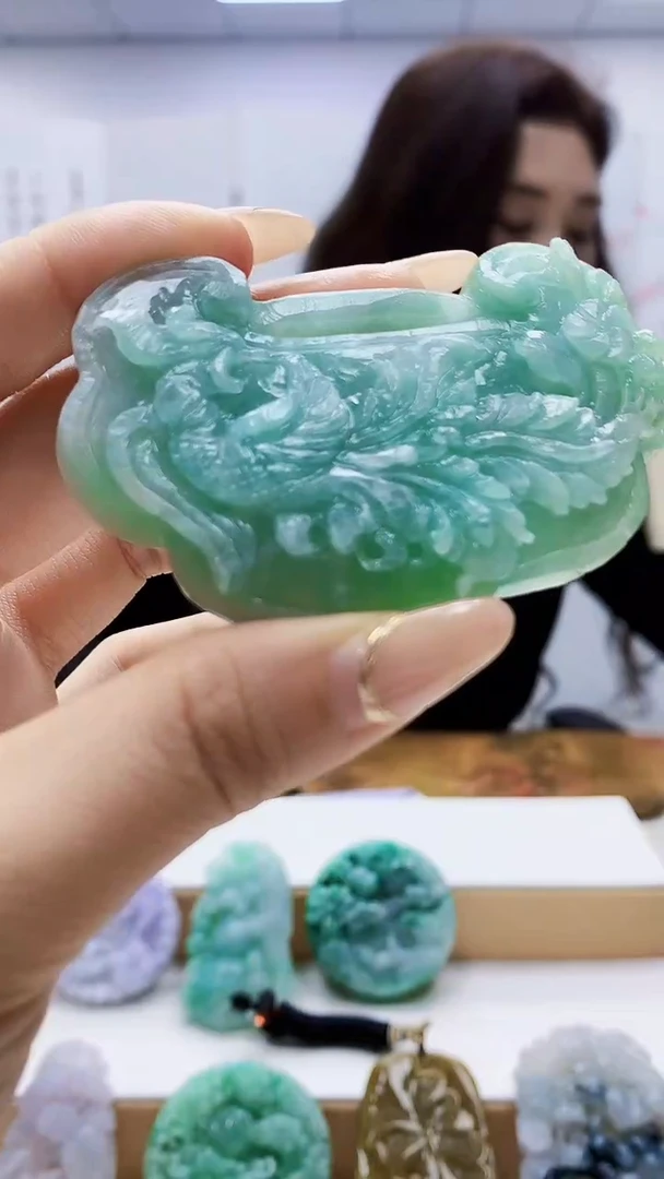 未镶嵌定制翡翠4829ty-毛货挂件28