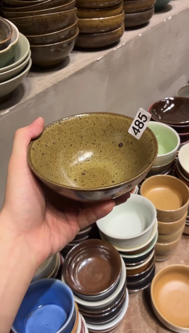 瓷片Z*m485微瑕鹧鸪斑万福碗1个