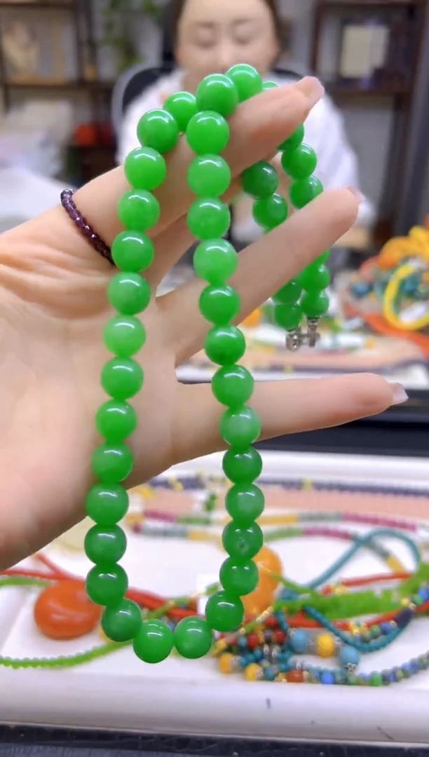 翡翠未镶嵌项链DIY款X234