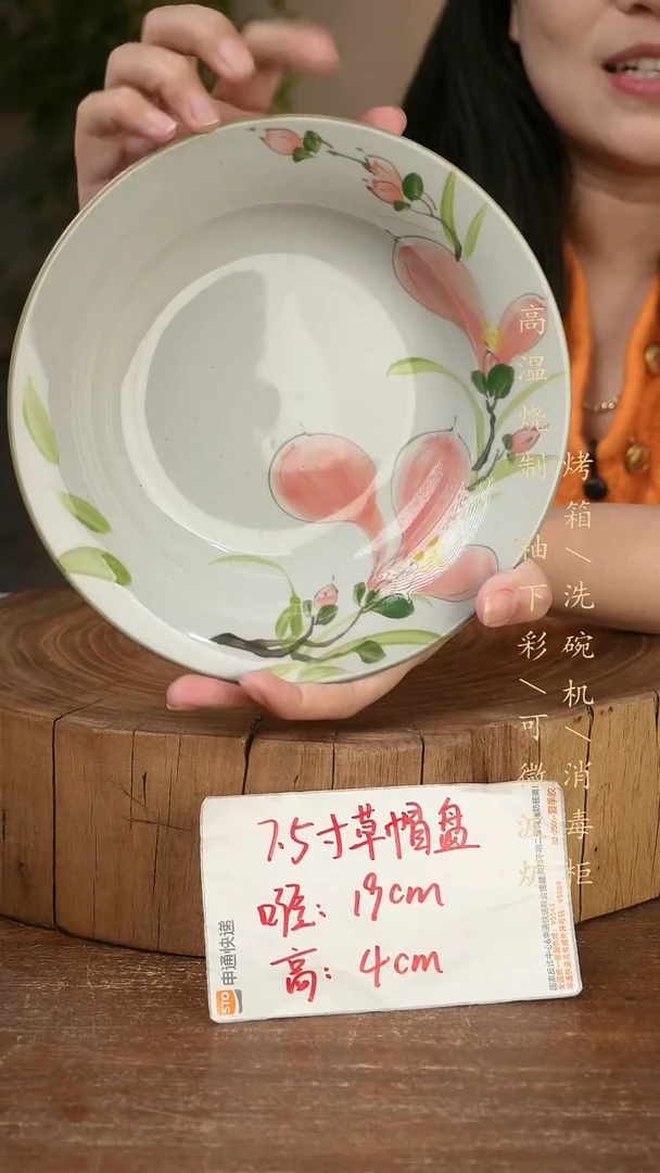 碗瓷景德镇手工手绘高温瓷釉下彩