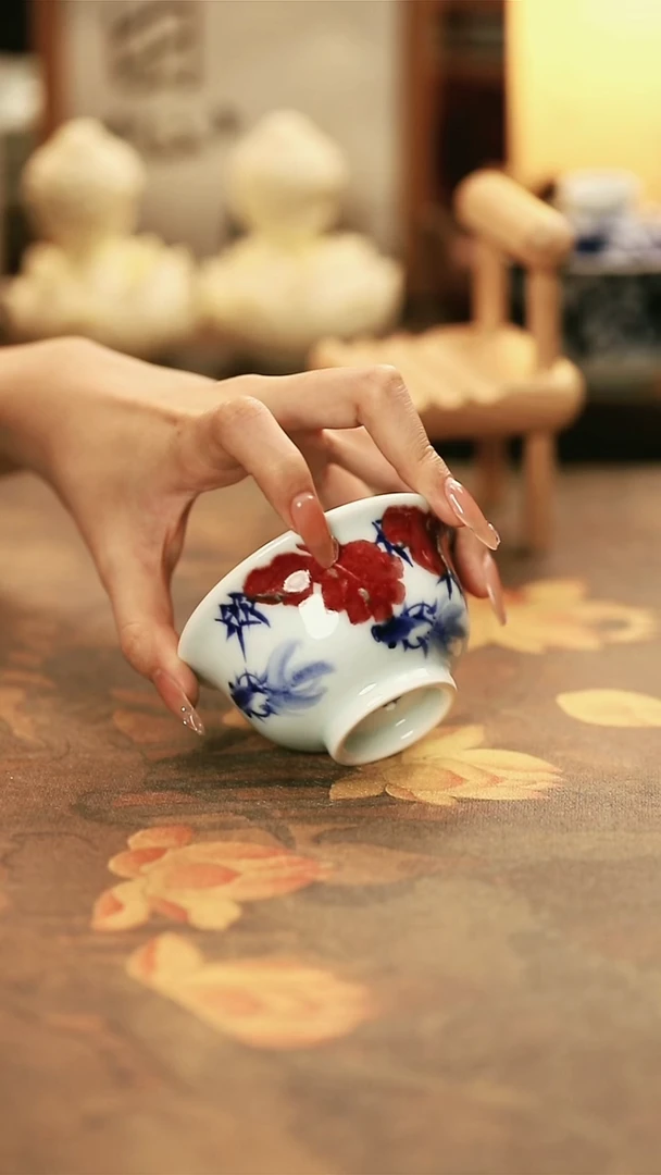 陶瓷手工手绘茶器-16
