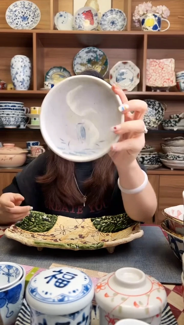 瓷片鼠志野 12cm小碟子
