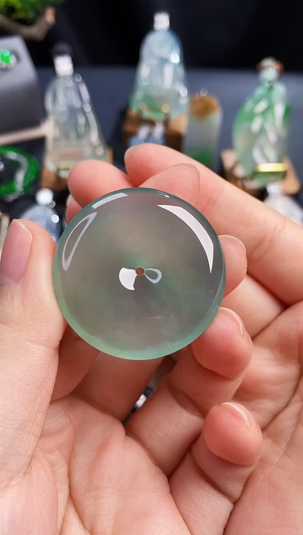 颈饰未镶嵌翡翠翡翠平安扣吊坠35.6/6.0