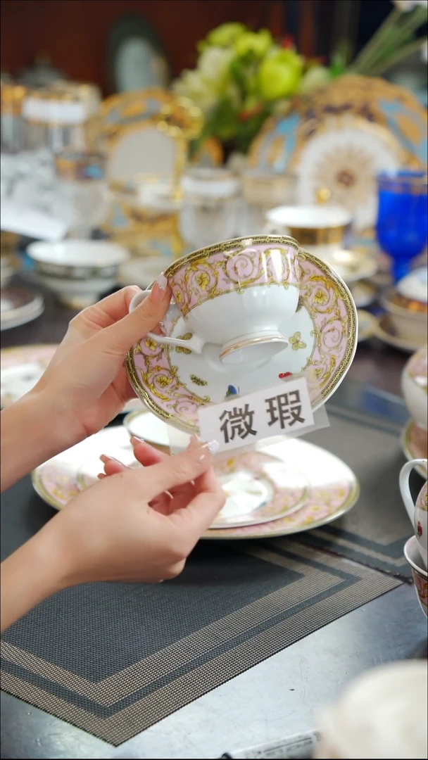 瓷片咖啡杯碟1套