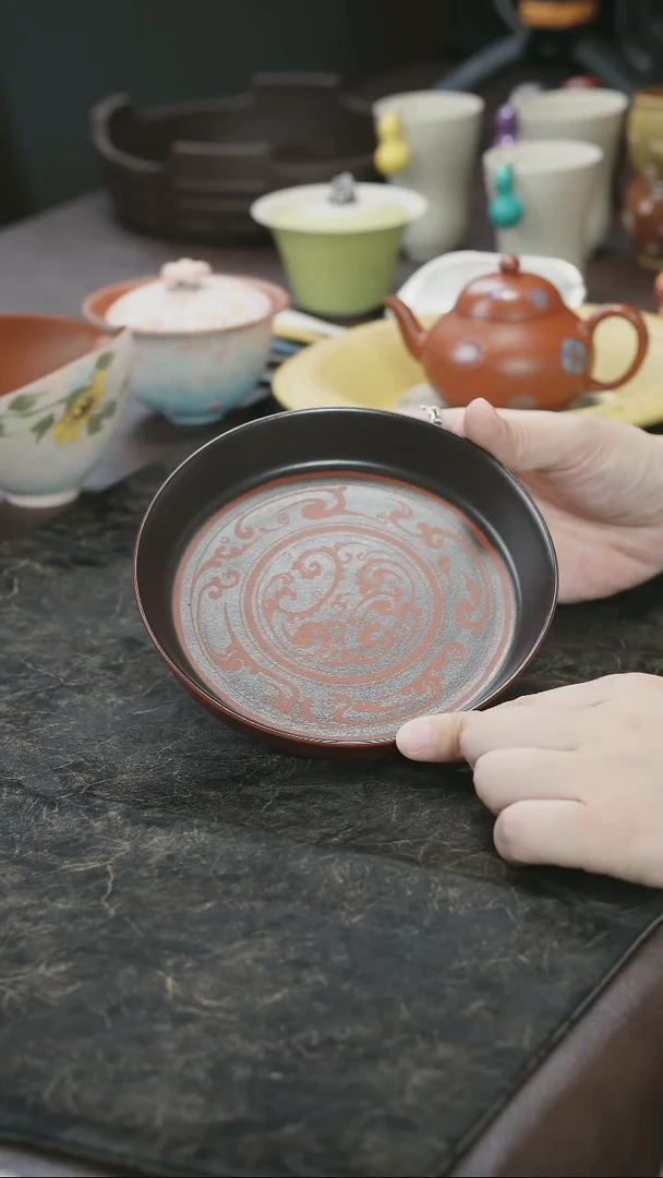 茶杯紫砂九隐茶器紫砂壶承