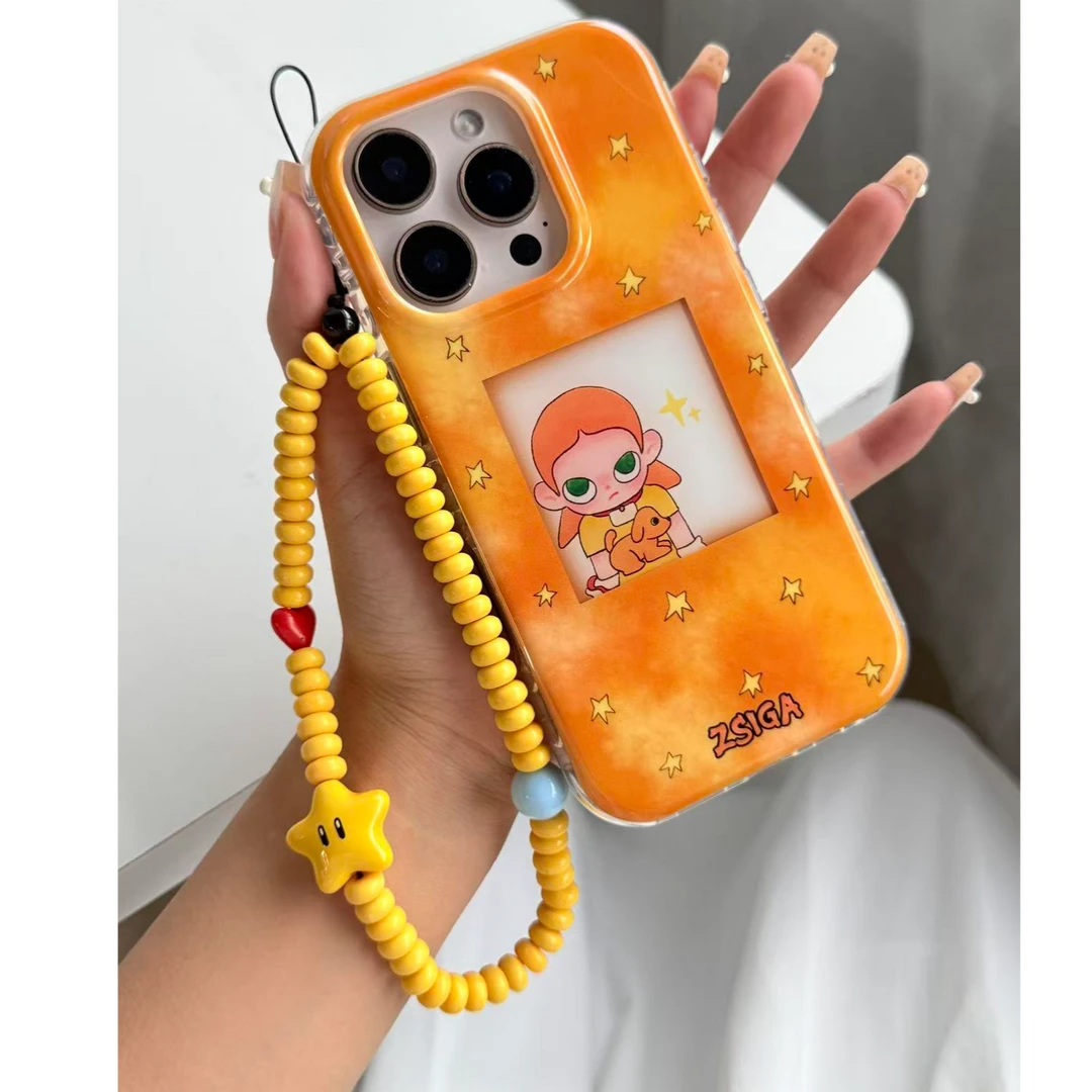 橙色ZSIGA女孩搭配星宇橙可爱透明适用17promax包相机键iPhone17p