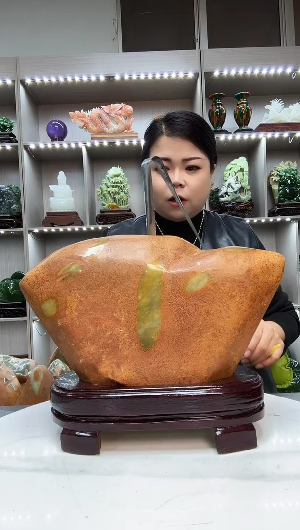 石材天然石材家居摆件办公室客厅玄关高档摆件