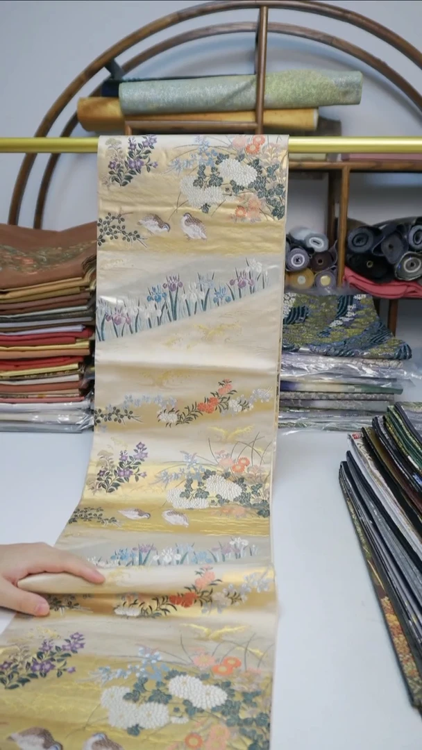 织绣14鹌鹑花鸟花鸟
