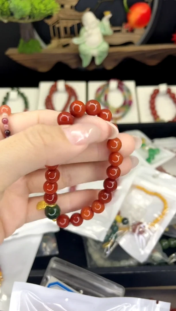 【闪购商品】南红玛瑙手链合金南红手链