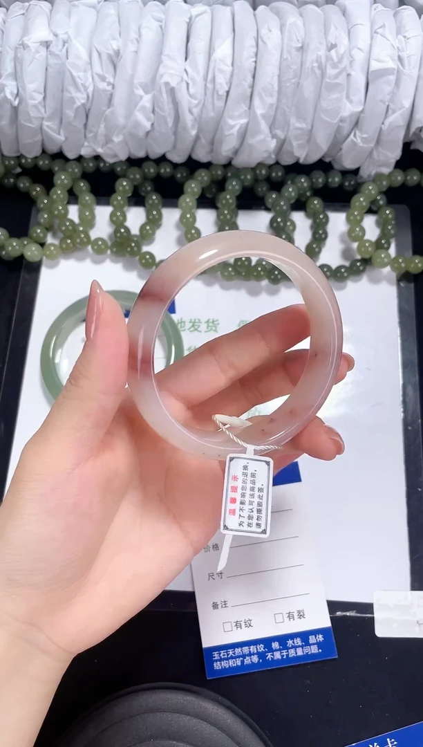 未镶嵌金丝玉石英质玉057 桃花酿 58-59