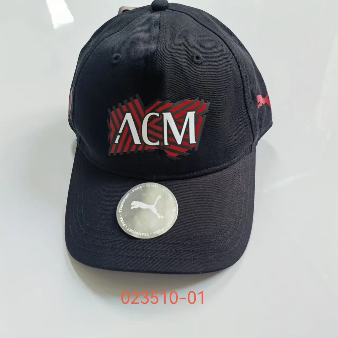PUMA/彪马AC米兰男女足球训练运动休闲帽棒球帽 023510-01