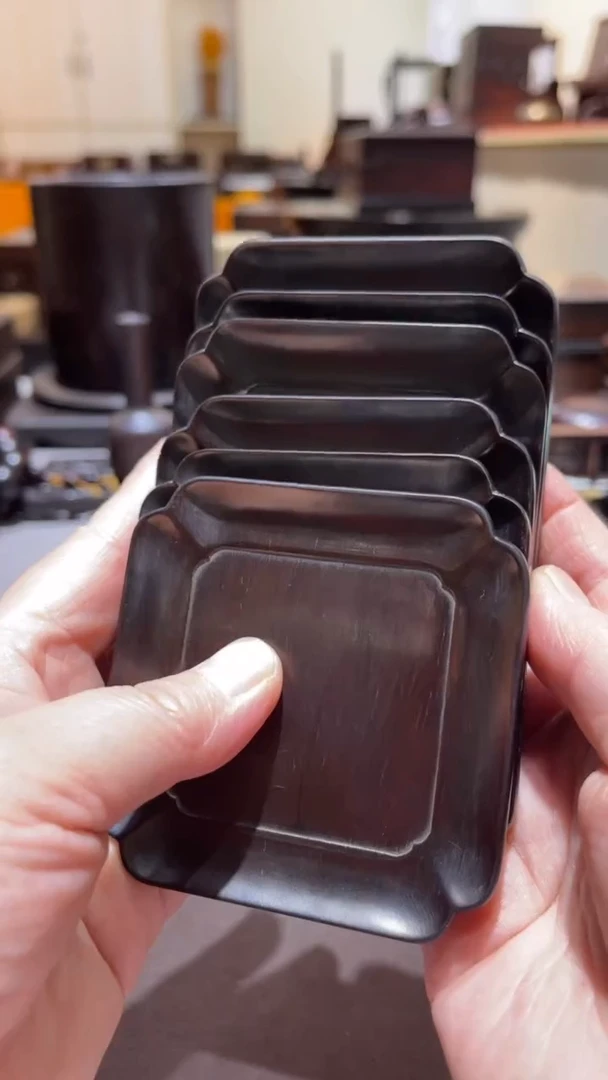 红酸枝木类精品木雕6片精工细作