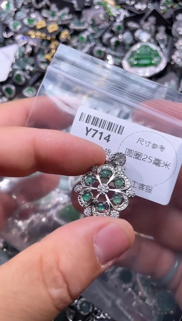 【闪购商品】翡翠颈饰未镶嵌Y714吊坠