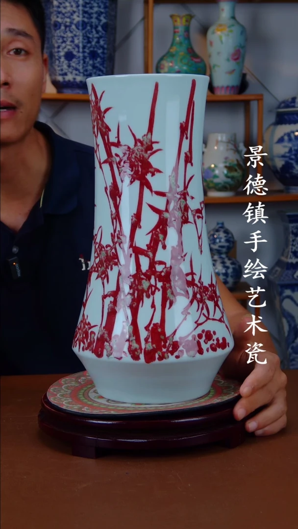 现代景德镇手工手绘陶瓷摆件47