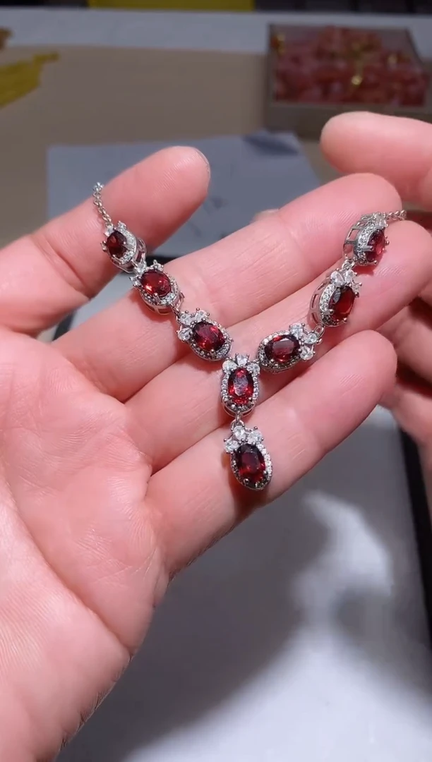 【闪购商品】石榴石项链未镶嵌多样性发其一【18】