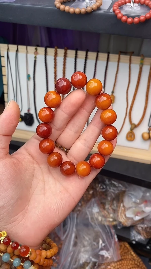 菩提根/象牙果手串菩提大汤圆单圈