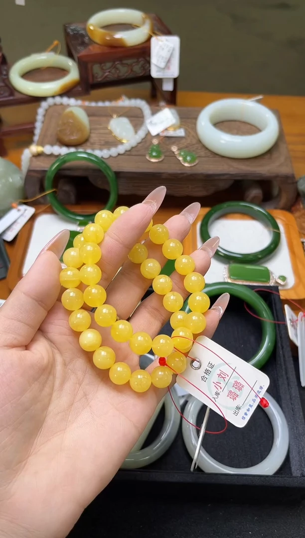 手串蜜蜡未镶嵌卡10+蜜蜡 圆珠 多样性发一