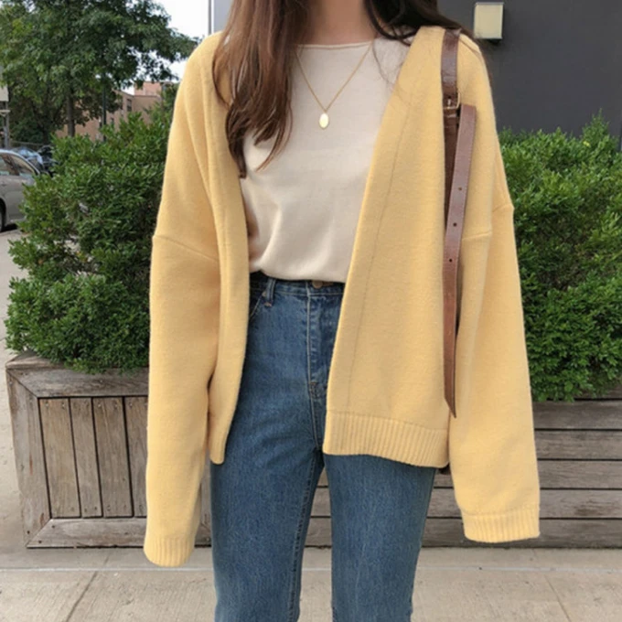 （701-800直播间看款拍）开衫款女毛针织衫外套加厚上衣宽松