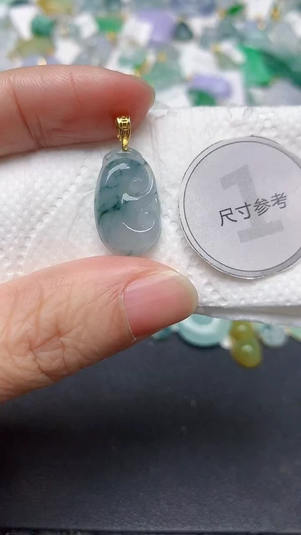 颈饰未镶嵌翡翠天然缅甸A货翡翠