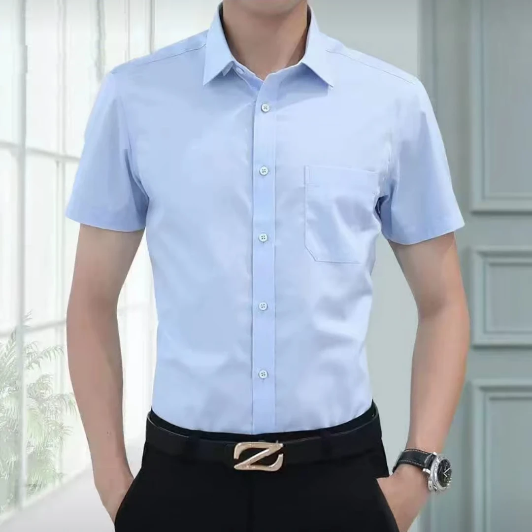 【001-200】撤柜孤品夏款断码反季清仓男士商务短袖衬衣