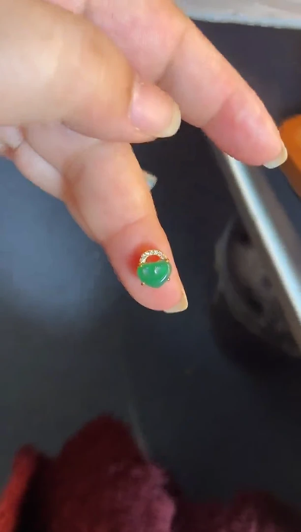 吊坠(不含链)银S925镶嵌翡翠1