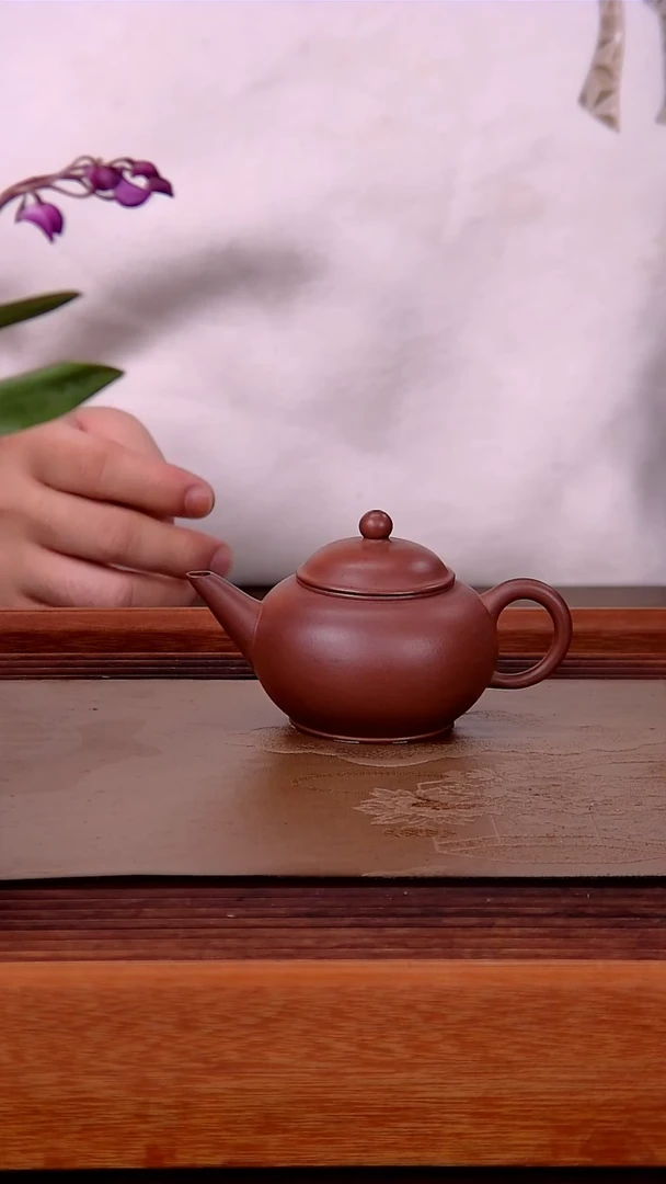 【闪购商品】紫砂茶壶薄胎紫泥水平壶
