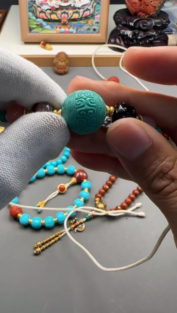 【闪购商品】绿松石配饰配饰18K金镶嵌配饰配饰