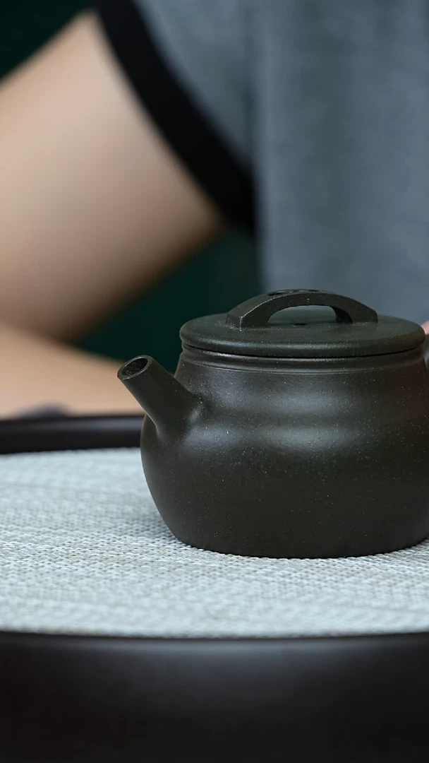 茶壶紫砂0709早直播季畅园老天青大肚汉瓦JCY-0171