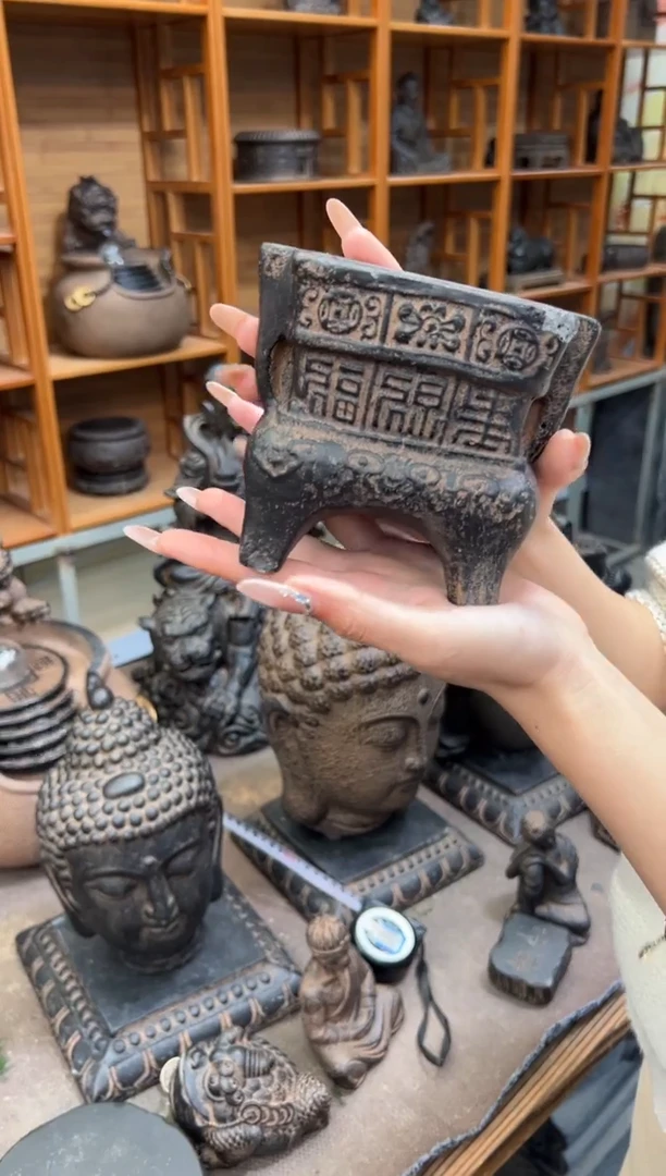 陶土【火山泥】香炉