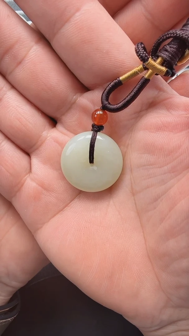 和田玉未镶嵌吊坠(不含链)207平安扣吊坠