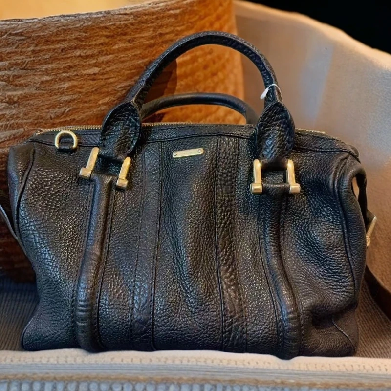 95新 BURBERRY/博柏利  黑色手提包  1423 5430