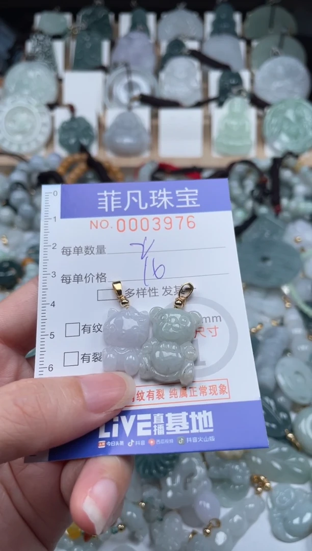 翡翠未镶嵌颈饰00..3976