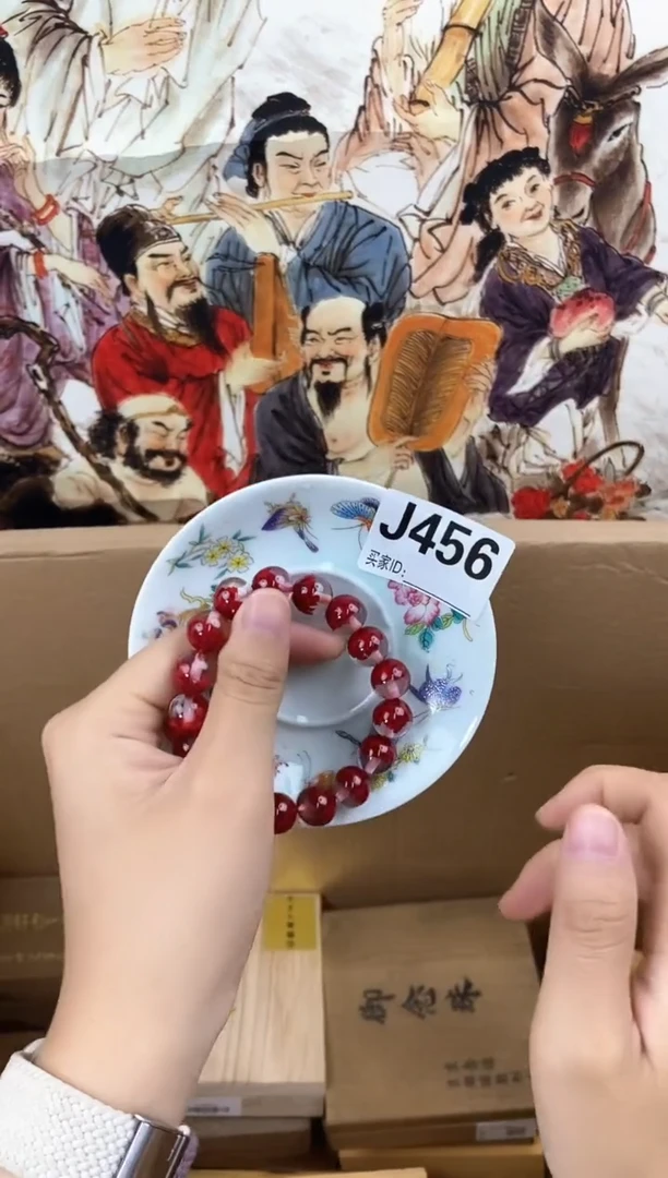 琉璃手工艺品J456瓷器手串儿多样性发一