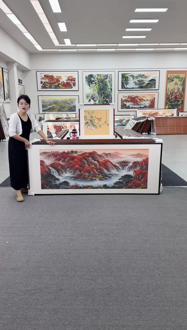 国画手绘  鸿运当头  236*110