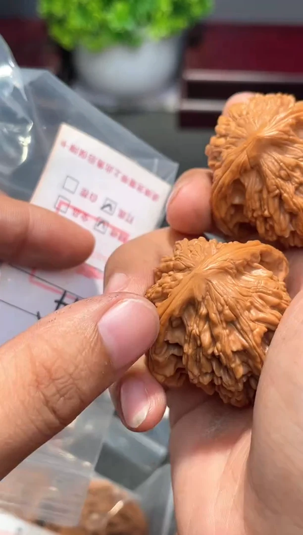 把件文玩核桃44-45虎头