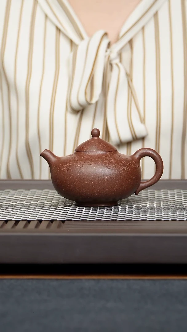 茶壶段泥三*柜华颖壶原矿零添加古法手磨泥全手工制作181毫升