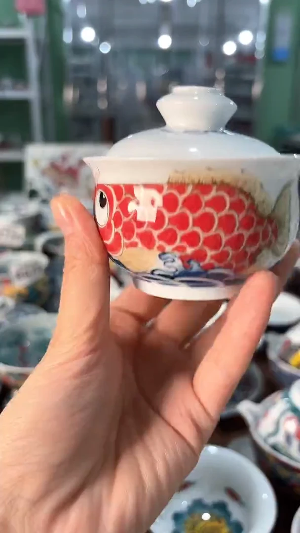 昨明景德镇陶瓷：盖碗